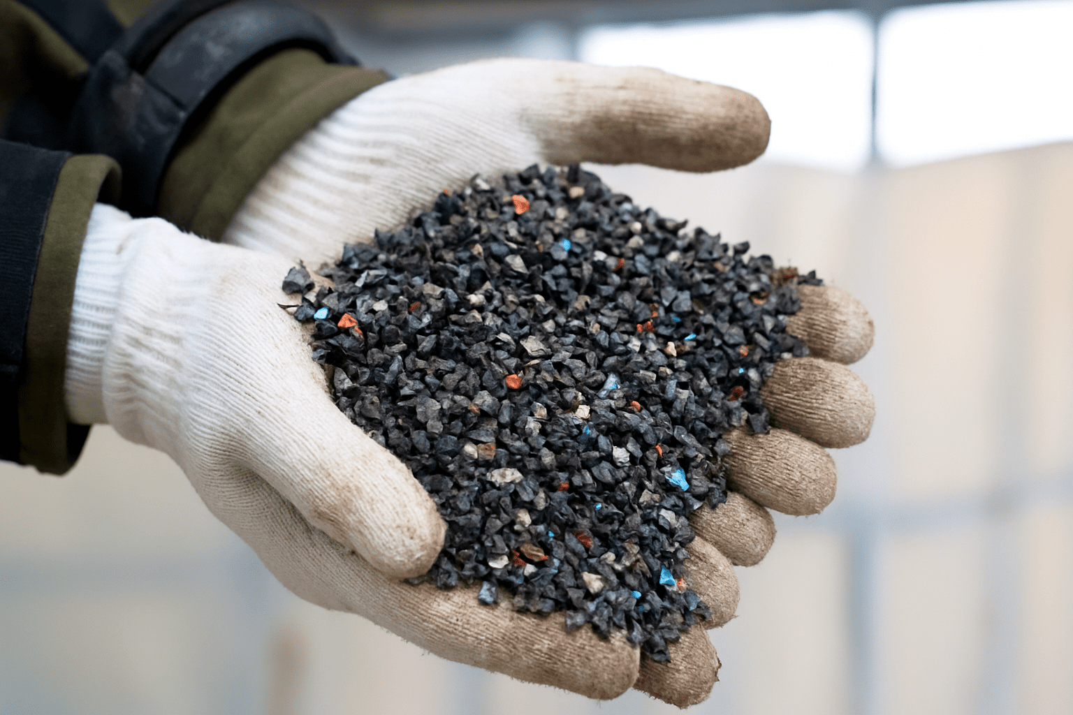 リサイクル材活用デッキボードの写真