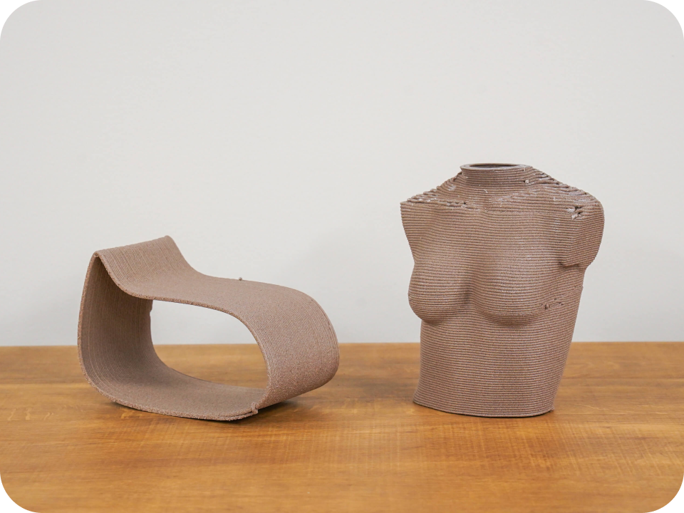 衣料アップサイクル3Dプリントの写真